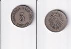 Deutsches Reich, Kaiserreich, 5 Pfennig kleiner Adler, Kupfer/ Nickel, -