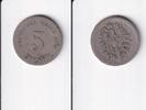 Deutsches Reich, Kaiserreich, 5 Pfennig kleiner Adler, Kupfer/ Nickel, -
