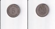 Deutsches Reich, Kaiserreich, 5 Pfennig kleiner Adler, Kupfer/ Nickel, -