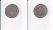 Deutsches Reich, Kaiserreich, 5 Pfennig kleiner Adler, Kupfer/ Nickel, -