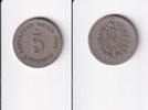 Deutsches Reich, Kaiserreich, 5 Pfennig kleiner Adler, Kupfer/ Nickel, -