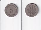 Deutsches Reich, Kaiserreich, 5 Pfennig kleiner Adler, Kupfer/ Nickel, -