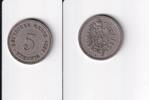 Deutsches Reich, Kaiserreich, 5 Pfennig kleiner Adler, Kupfer/ Nickel, -