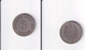 Deutsches Reich, Kaiserreich, 5 Pfennig kleiner Adler, Kupfer/ Nickel, -