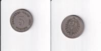 Deutsches Reich, Kaiserreich, 5 Pfennig kleiner Adler, Kupfer/ Nickel, -