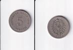 Deutsches Reich, Kaiserreich, 5 Pfennig kleiner Adler, Kupfer/ Nickel, -