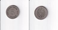 Deutsches Reich, Kaiserreich, 5 Pfennig kleiner Adler, Kupfer/ Nickel, -