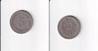 Deutsches Reich, Kaiserreich, 5 Pfennig kleiner Adler, Kupfer/ Nickel, -