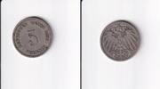 Deutsches Reich, Kaiserreich, 5 Pfennig großer Adler, Kupfer/Nickel, -
