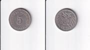 Deutsches Reich, Kaiserreich, 5 Pfennig großer Adler, Kupfer/Nickel, -