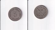Deutsches Reich, Kaiserreich, 5 Pfennig großer Adler, Kupfer/Nickel, -