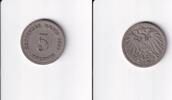 Deutsches Reich, Kaiserreich, 5 Pfennig großer Adler, Kupfer/Nickel, -