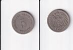 Deutsches Reich, Kaiserreich, 5 Pfennig großer Adler, Kupfer/Nickel, -