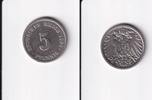 Deutsches Reich, Kaiserreich, 5 Pfennig großer Adler, Kupfer/Nickel, -