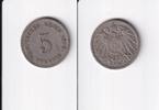 Deutsches Reich, Kaiserreich, 5 Pfennig großer Adler, Kupfer/Nickel, -