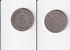 Deutsches Reich, Kaiserreich, 5 Pfennig großer Adler, Kupfer/Nickel, -