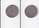 Deutsches Reich, Kaiserreich, 5 Pfennig großer Adler, Kupfer/Nickel, -