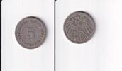 Deutsches Reich, Kaiserreich, 5 Pfennig großer Adler, Kupfer/Nickel, -