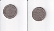 Deutsches Reich, Kaiserreich, 5 Pfennig großer Adler, Kupfer/Nickel, -