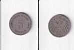 Deutsches Reich, Kaiserreich, 5 Pfennig großer Adler, Kupfer/Nickel, -