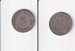 Deutsches Reich, Kaiserreich, 5 Pfennig großer Adler, Kupfer/Nickel, -