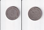 Deutsches Reich, Kaiserreich, 5 Pfennig großer Adler, Kupfer/Nickel, -