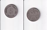 Deutsches Reich, Kaiserreich, 5 Pfennig großer Adler, Kupfer/Nickel, -