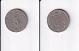 Deutsches Reich, Kaiserreich, 5 Pfennig großer Adler, Kupfer/Nickel, -