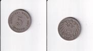 Deutsches Reich, Kaiserreich, 5 Pfennig großer Adler, Kupfer/Nickel, -