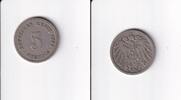 Deutsches Reich, Kaiserreich, 5 Pfennig großer Adler, Kupfer/Nickel, -