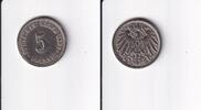 Deutsches Reich, Kaiserreich, 5 Pfennig großer Adler, Kupfer/Nickel, -
