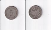 Deutsches Reich, Kaiserreich, 5 Pfennig großer Adler, Kupfer/Nickel, -