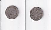 Deutsches Reich, Kaiserreich, 5 Pfennig großer Adler, Kupfer/Nickel, -