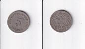 Deutsches Reich, Kaiserreich, 5 Pfennig großer Adler, Kupfer/Nickel, -