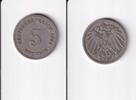 Deutsches Reich, Kaiserreich, 5 Pfennig großer Adler, Kupfer/Nickel, -