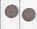 Deutsches Reich, Kaiserreich, 5 Pfennig großer Adler, Kupfer/Nickel, -