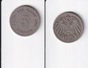 Deutsches Reich, Kaiserreich, 5 Pfennig großer Adler, Kupfer/Nickel, -