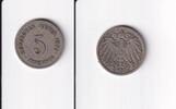 Deutsches Reich, Kaiserreich, 5 Pfennig großer Adler, Kupfer/Nickel, -