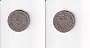 Deutsches Reich, Kaiserreich, 5 Pfennig großer Adler, Kupfer/Nickel, -