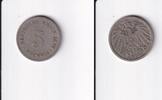 Deutsches Reich, Kaiserreich, 5 Pfennig großer Adler, Kupfer/Nickel, -