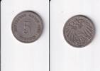 Deutsches Reich, Kaiserreich, 5 Pfennig großer Adler, Kupfer/Nickel, -
