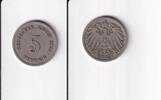 Deutsches Reich, Kaiserreich, 5 Pfennig großer Adler, Kupfer/Nickel, -