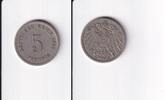 Deutsches Reich, Kaiserreich, 5 Pfennig großer Adler, Kupfer/Nickel, -