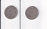 Deutsches Reich, Kaiserreich, 5 Pfennig großer Adler, Kupfer/Nickel, -