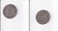 Deutsches Reich, Kaiserreich, 5 Pfennig großer Adler, Kupfer/Nickel, -