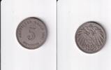 Deutsches Reich, Kaiserreich, 5 Pfennig großer Adler, Kupfer/Nickel, -