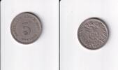 Deutsches Reich, Kaiserreich, 5 Pfennig großer Adler, Kupfer/Nickel, -