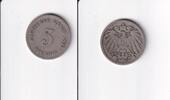 Deutsches Reich, Kaiserreich, 5 Pfennig großer Adler, Kupfer/Nickel, -