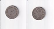 Deutsches Reich, Kaiserreich, 5 Pfennig großer Adler, Kupfer/Nickel, -