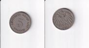 Deutsches Reich, Kaiserreich, 5 Pfennig großer Adler, Kupfer/Nickel, -